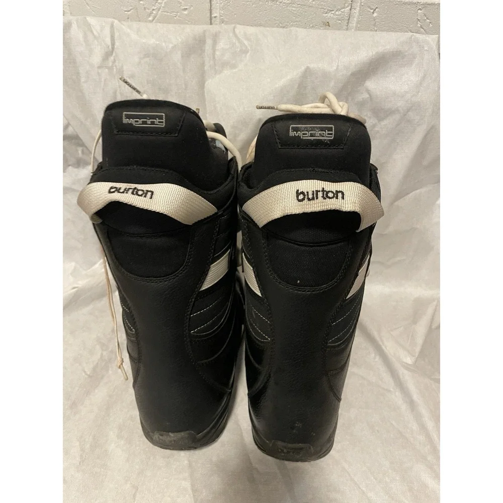 Burton Coco Women's Snowboard Boots Size 9 Black White Lace